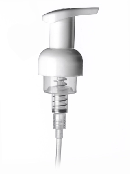 White PP Plastic 40 mm Smooth Skirt Up-Lock Foamer Dispensing Pump – DP124