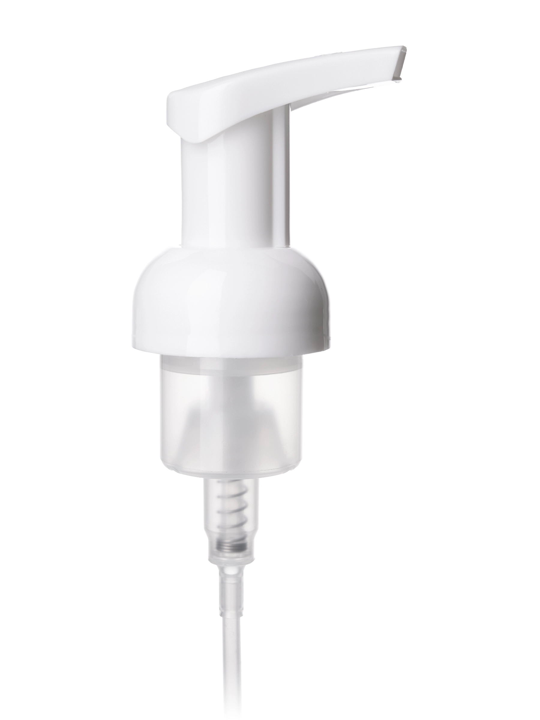 White PP Plastic 40 mm Smooth Skirt Up-Lock Foamer Dispensing Pump – DP143WH