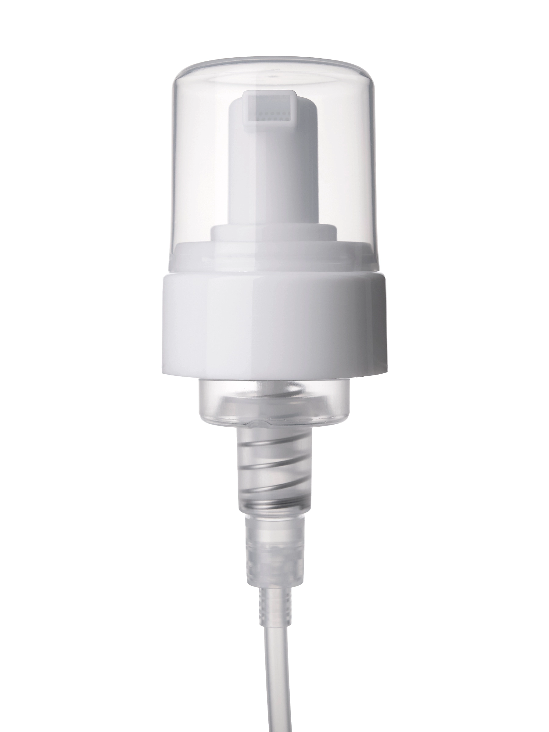 White PP Plastic 43 mm Smooth Skirt Fingertip Foamer Pump – DP14898WH
