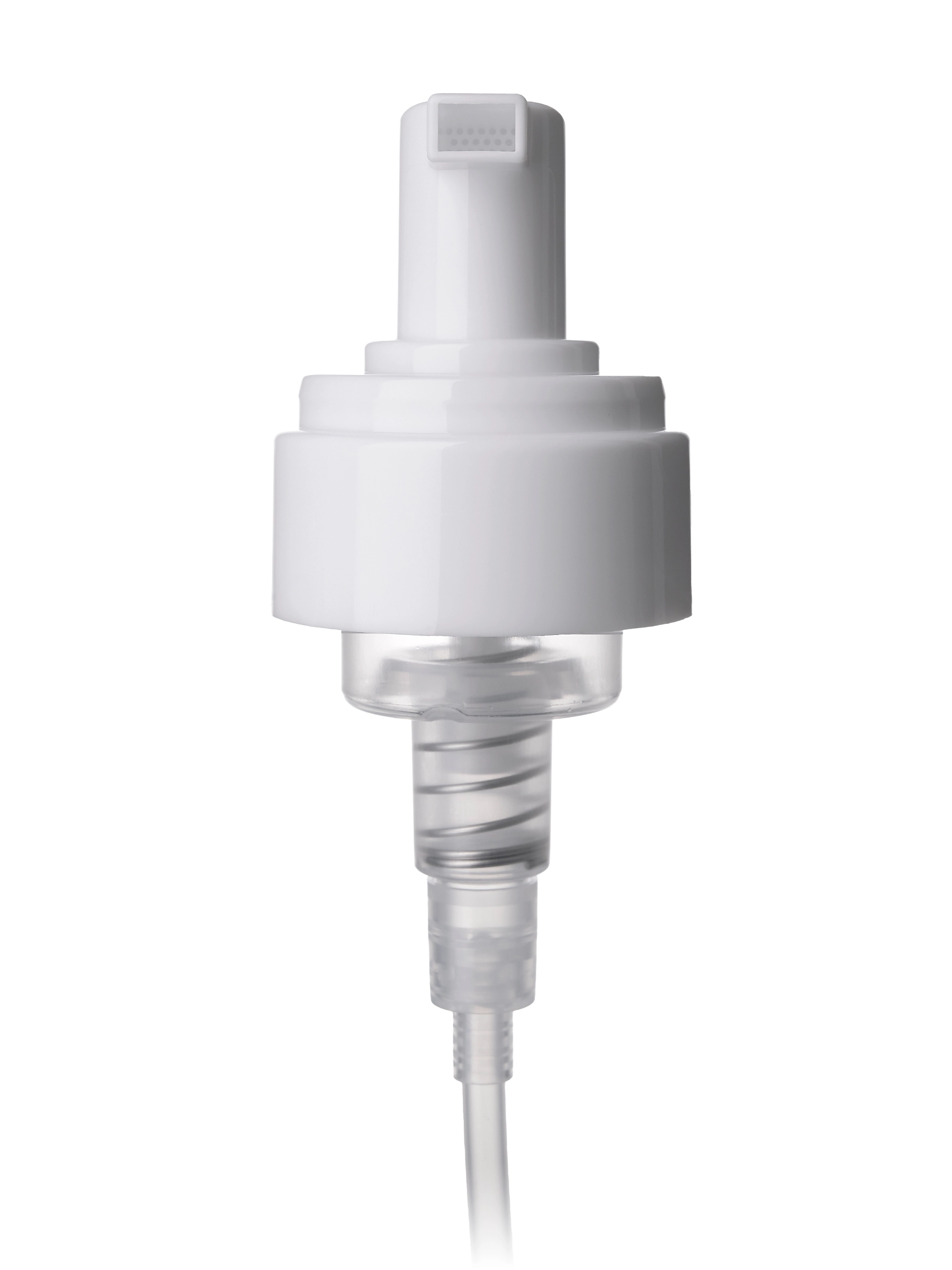 White PP Plastic 43 mm Smooth Skirt Fingertip Foamer Pump – DP14898WH