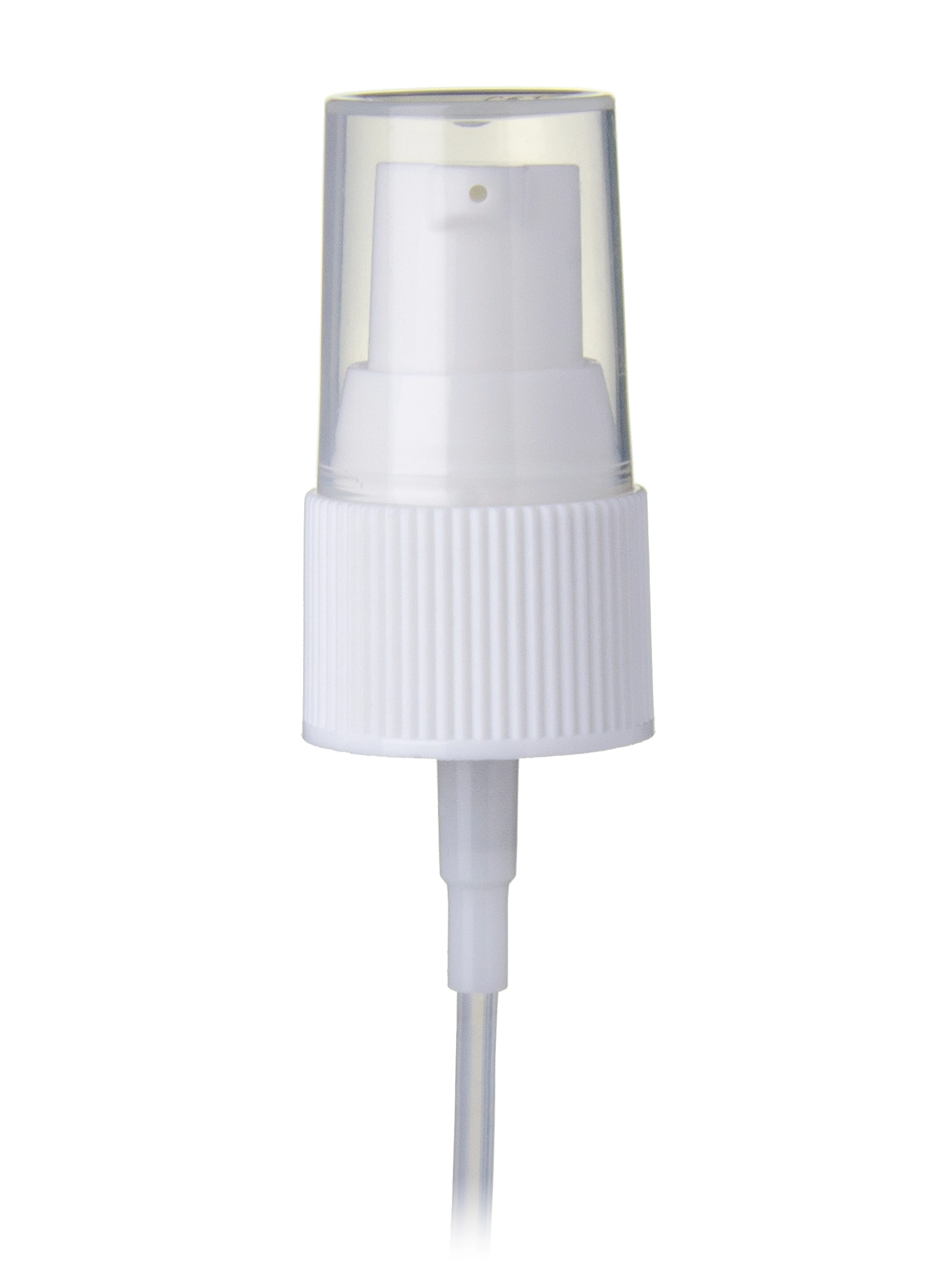 White PP Plastic 20-410 Ribbed Skirt Fingertip Treatment Pump – DP640WH