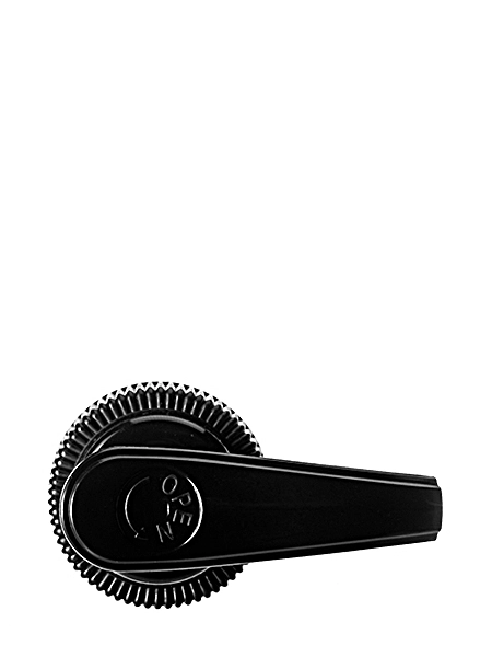 Black PP Plastic 24-410 Ribbed Skirt Down-Lock Saddle Head Dispensing Pump – dp734bk