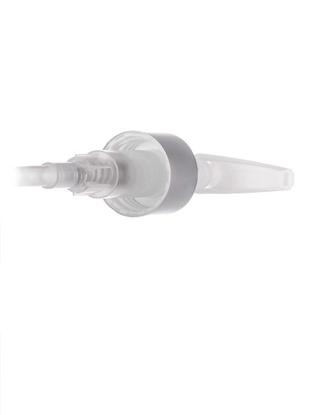 Matte Silver Metal Shell and White PP 24-410 Smooth Skirt Down-Lock Saddlehead Pump – DP734WHSL