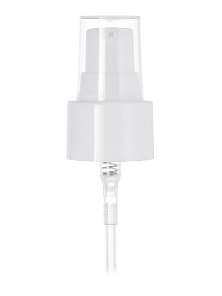 White PP Plastic 24-410 Smooth Skirt Dispensing Treatment Pump – DP745WH