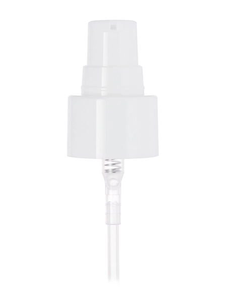 White PP Plastic 24-410 Smooth Skirt Dispensing Treatment Pump – DP745WH