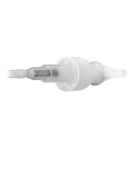 White PP Plastic 24-410 Ribbed Skirt Up-Lock Dispensing Pump – DP770WH