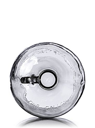 1 gallon clear glass jug with finger handle with 38-400 neck finish