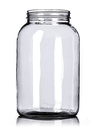 1 gallon clear glass jar with 110-400 neck finish