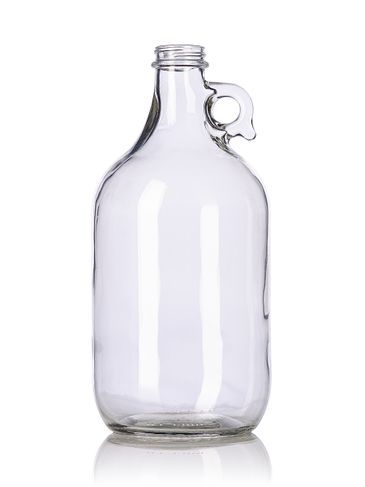 64 oz clear glass jug with 38-400 neck finish