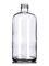 32 oz clear glass boston round bottle with 33-400 neck finish