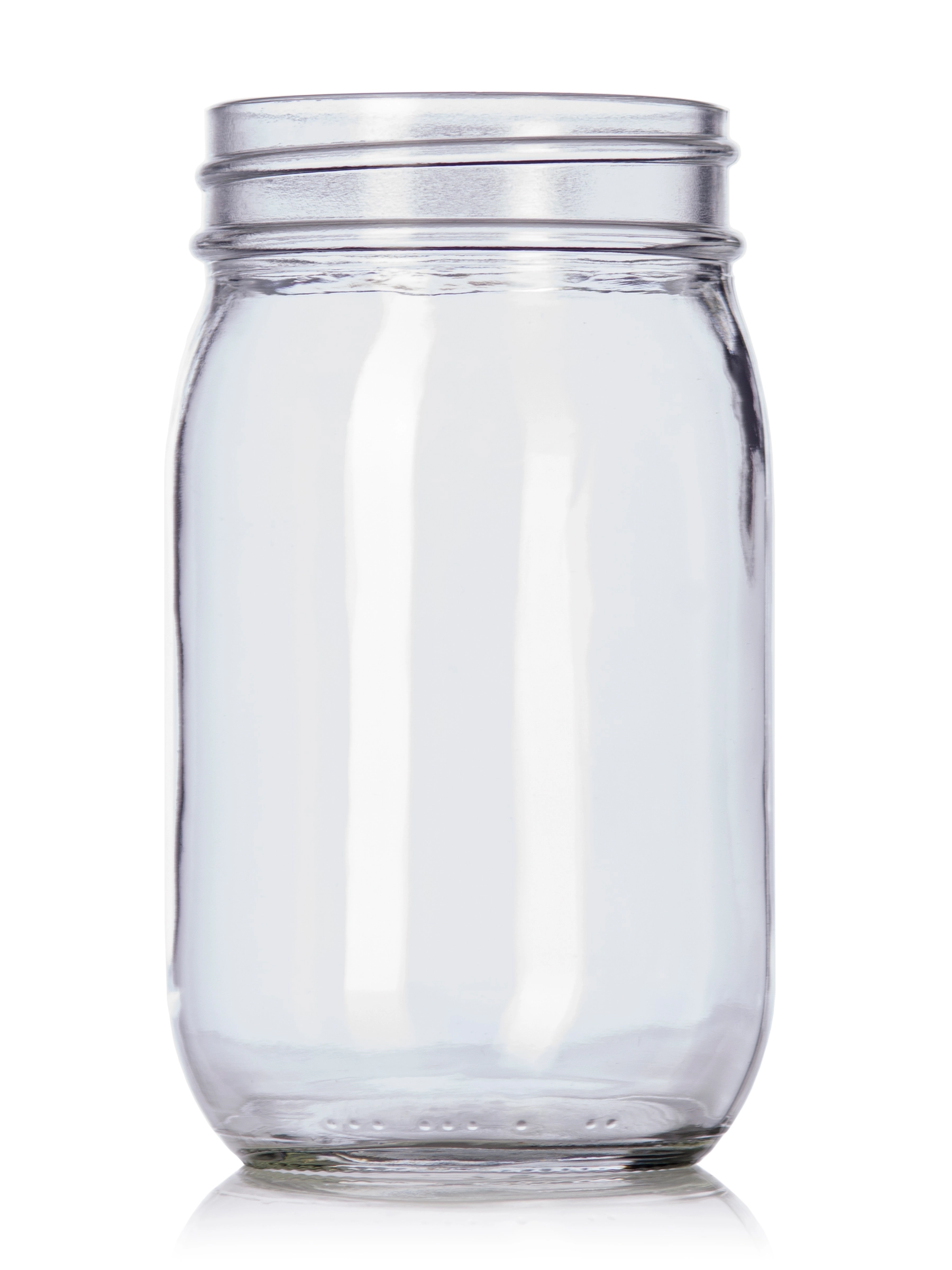 16 oz Clear Glass Jar – G026