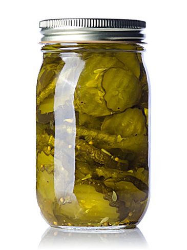 16 oz clear glass jar with 70-450G neck finish