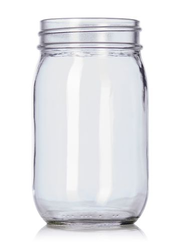 16 oz clear glass jar with 70-450G neck finish