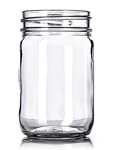 12 oz clear glass jar with 70-450G neck finish