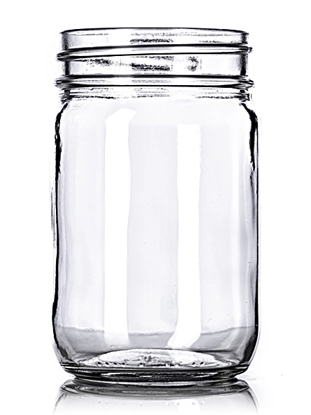 12 oz Clear Glass Jar – G036