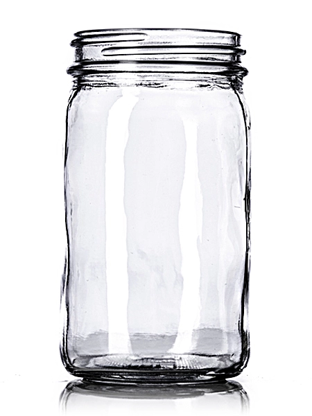 8 oz Clear Glass Paragon Jar – G038