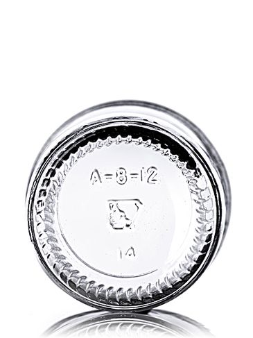 8 oz clear glass tapered round jar with 70-450G neck finish