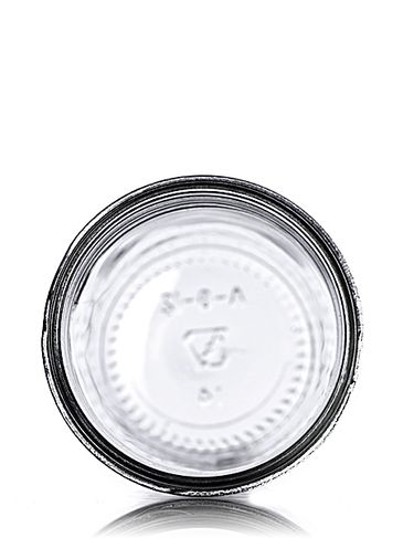 8 oz clear glass tapered round jar with 70-450G neck finish