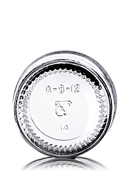 8 oz Clear Glass Tapered Round Jar – G044J