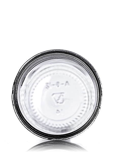 8 oz Clear Glass Tapered Round Jar – G044J