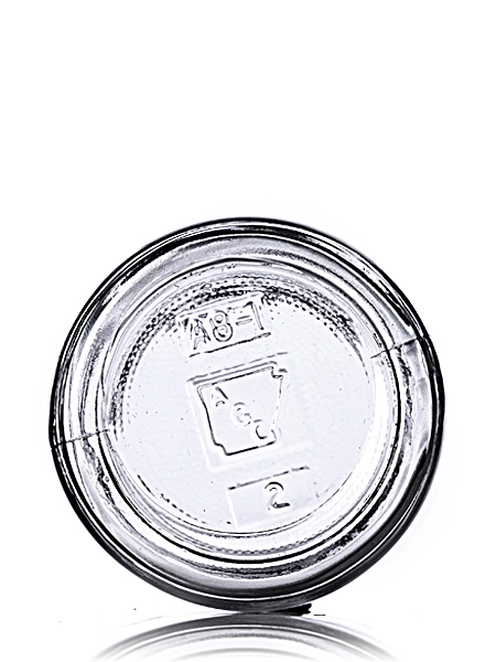 8 oz Clear Glass Round Jar – G047