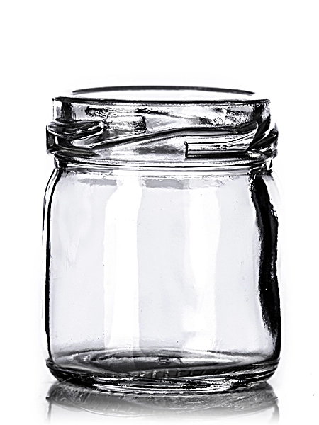 1.25 oz Clear Glass Round Jar – G070