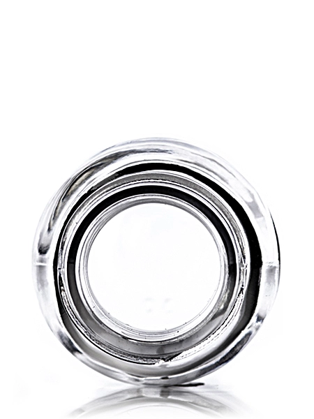 1 oz Clear Glass Boston Round Bottle – G076