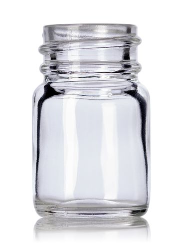 1/2 oz clear glass pill packer bottle with 28-400 neck finish