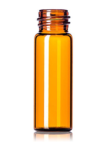 1 dram amber glass vial with 13-425 neck finish