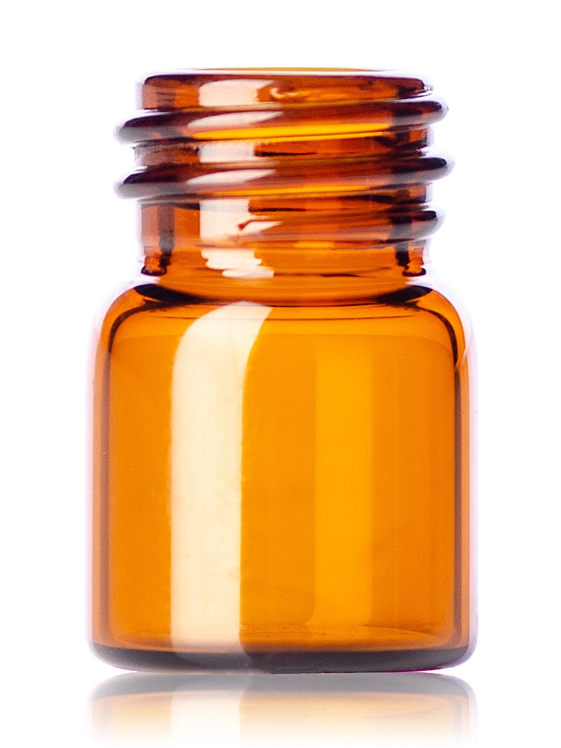1/2 Dram Amber Glass Vial – G112