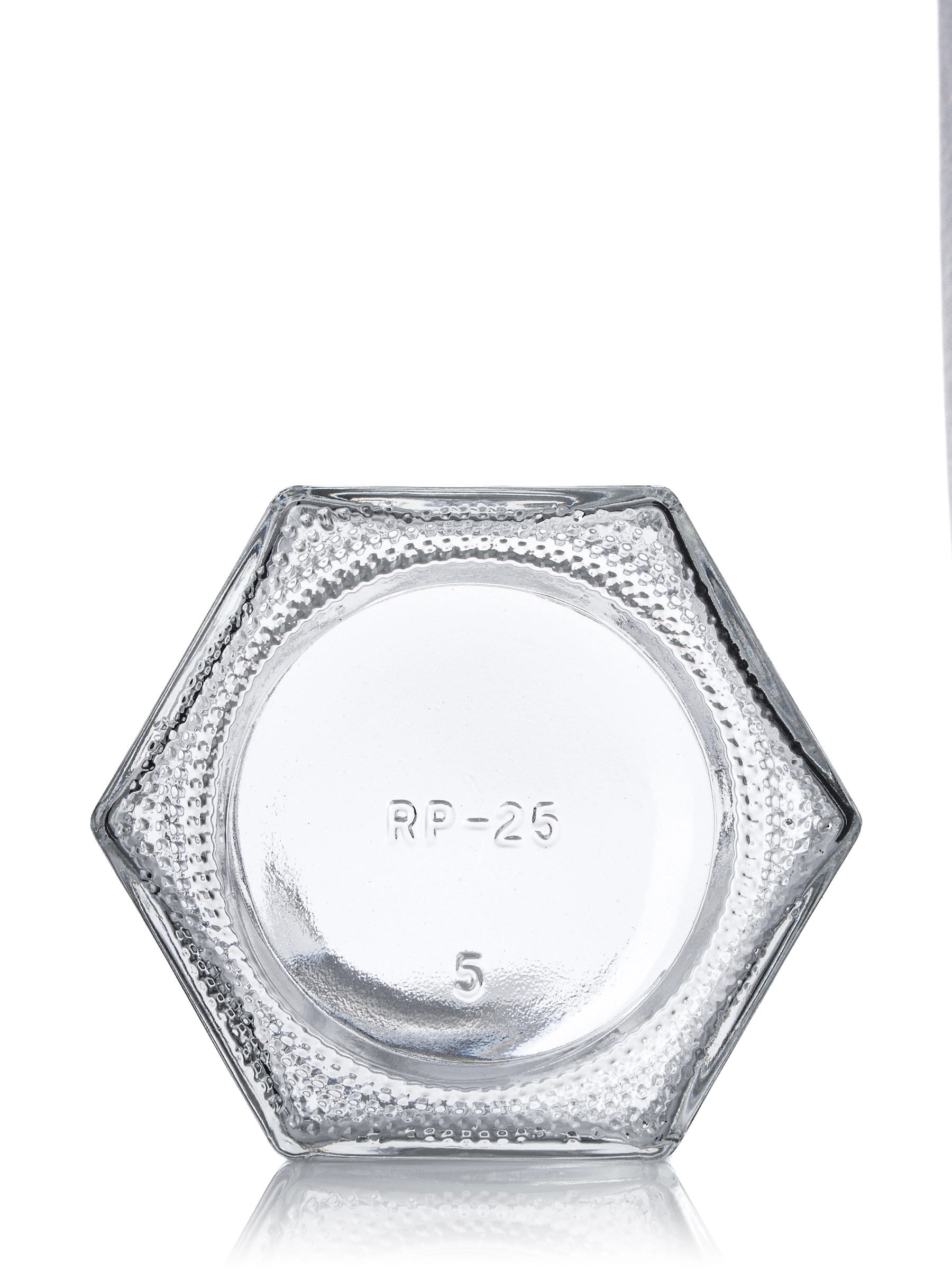4 oz Clear Glass Hex-Shaped Jar – G1160CL