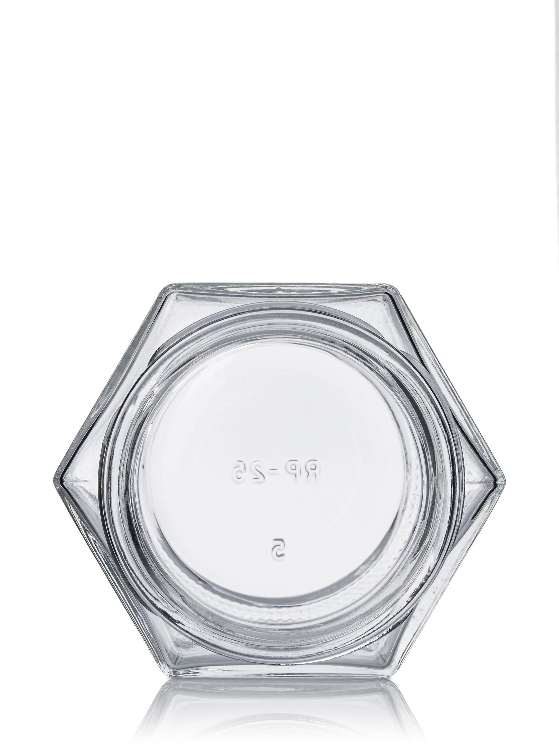 4 oz Clear Glass Hex-Shaped Jar – G1160CL