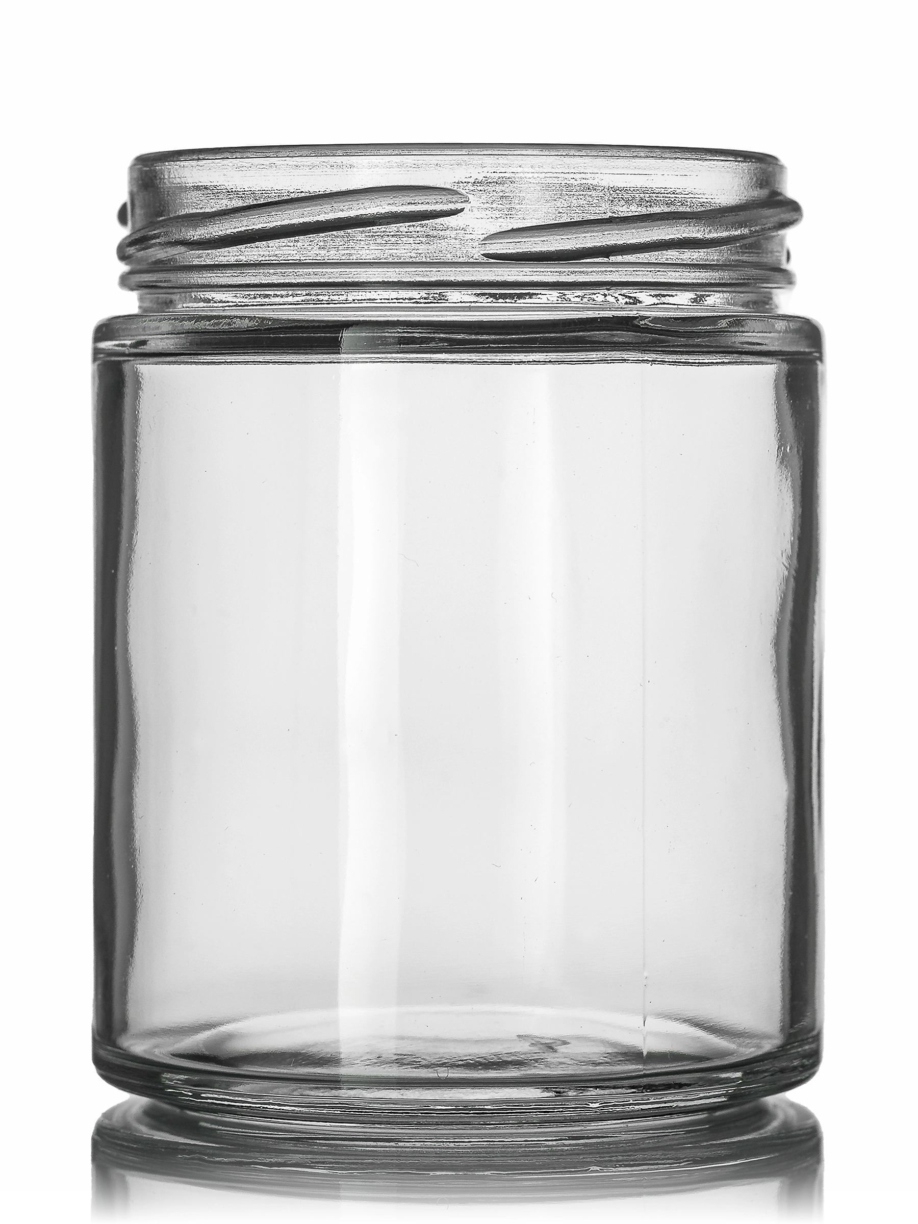 6 oz Clear Glass Straight-Sided Round Jar – G1200CL