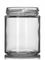 6 oz clear glass straight-sided round jar with 63TW neck finish