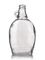12 oz clear glass syrup flask bottle with 28-400 neck finish