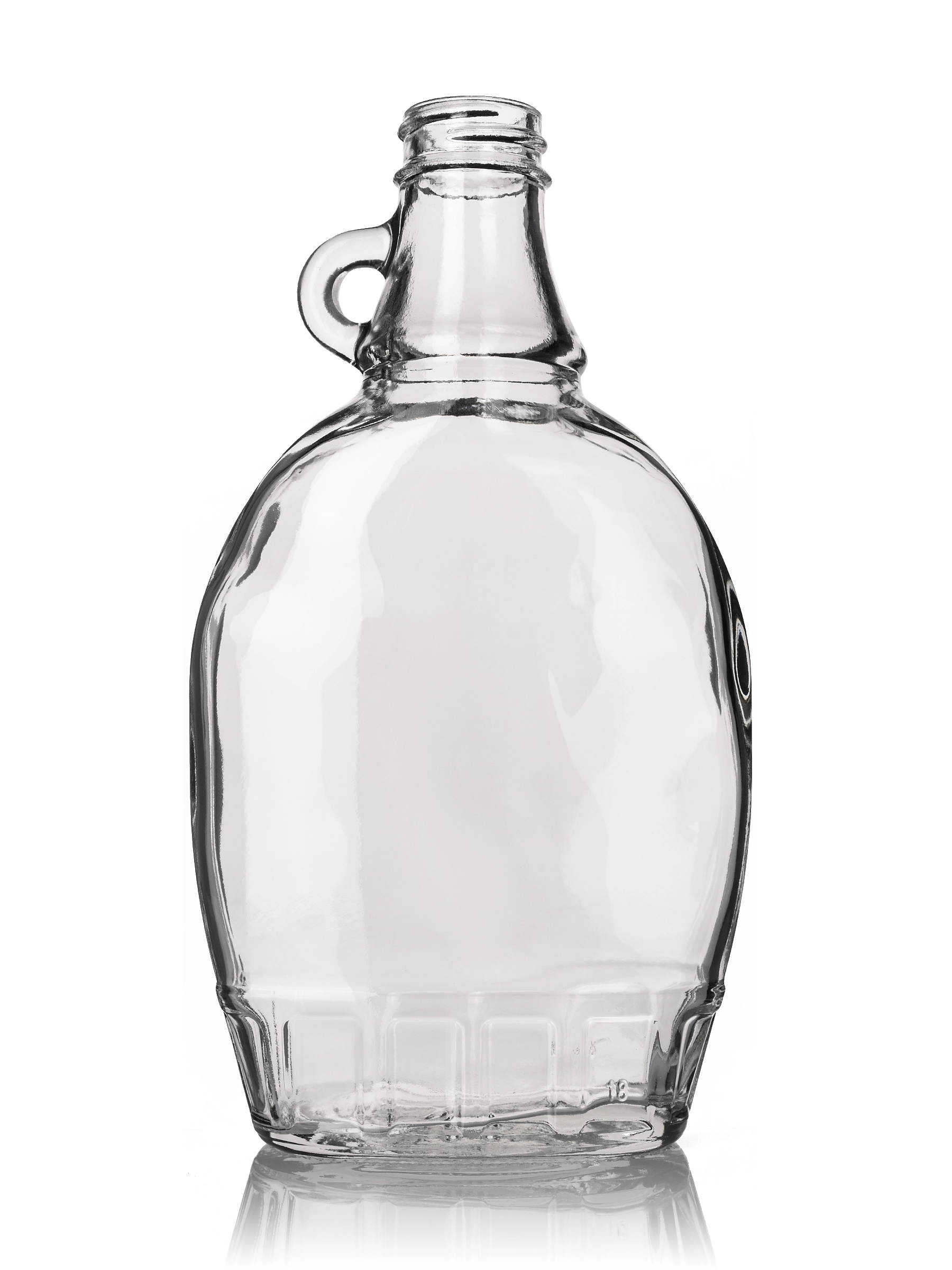 12 oz Clear Glass Syrup Flask Bottle – G1206CL