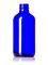 8 oz cobalt blue glass boston round bottle with 28-400 neck finish