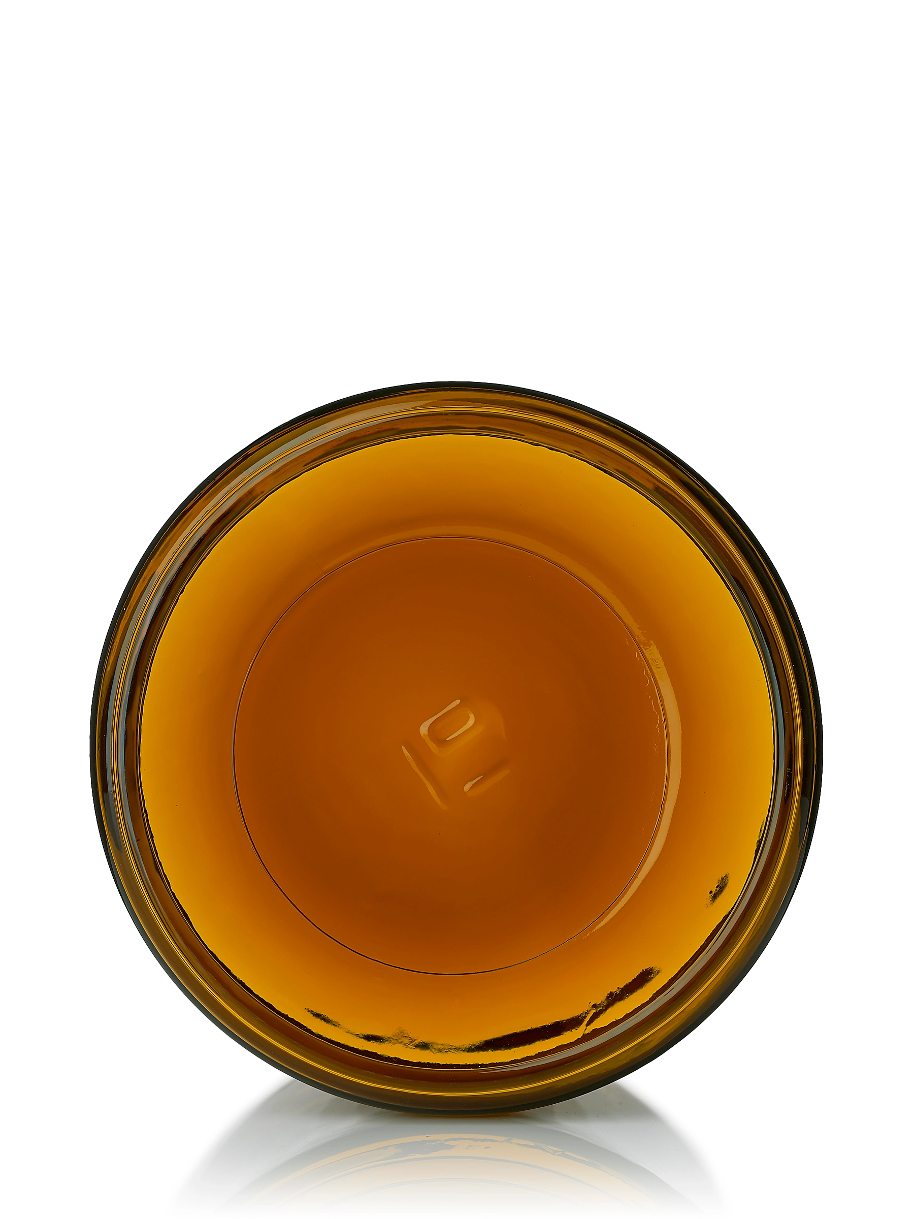 16 oz Amber Glass Straight-Sided Round Jar – G177AM
