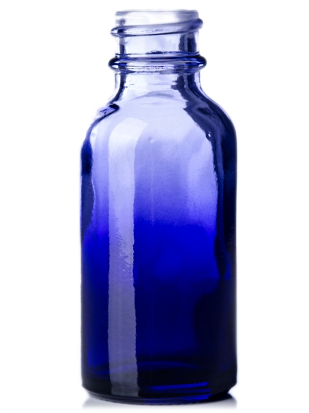 1 oz Purple-Shaded Clear Glass Boston Round Bottle – G1868PU