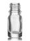5 mL clear glass boston round euro dropper bottle with 18-DIN neck finish