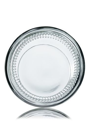 32 oz clear glass straight-sided round jar with 89-400 neck finish