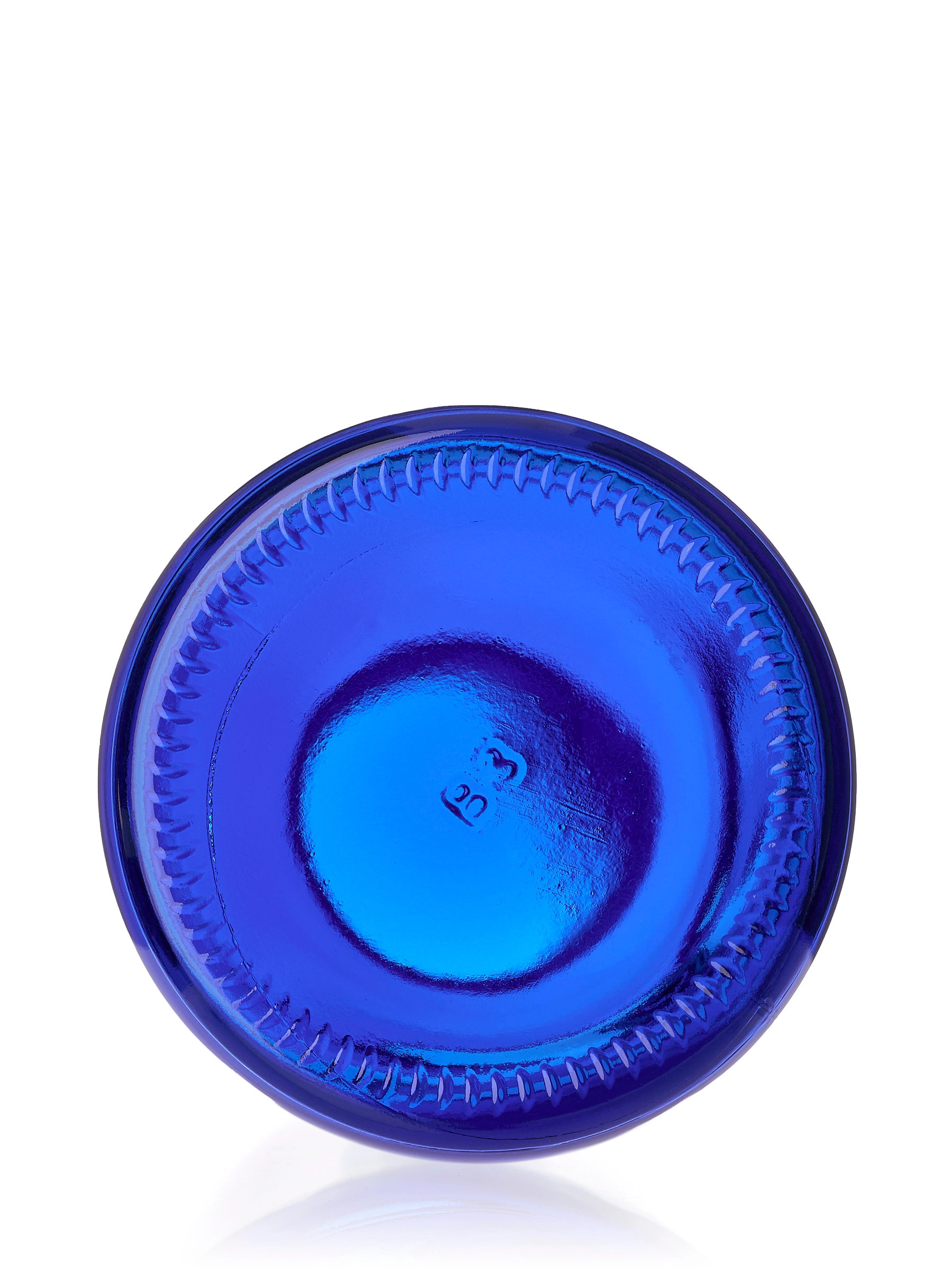 8 oz Cobalt Blue Glass Boston Round Bottle – G2142BL