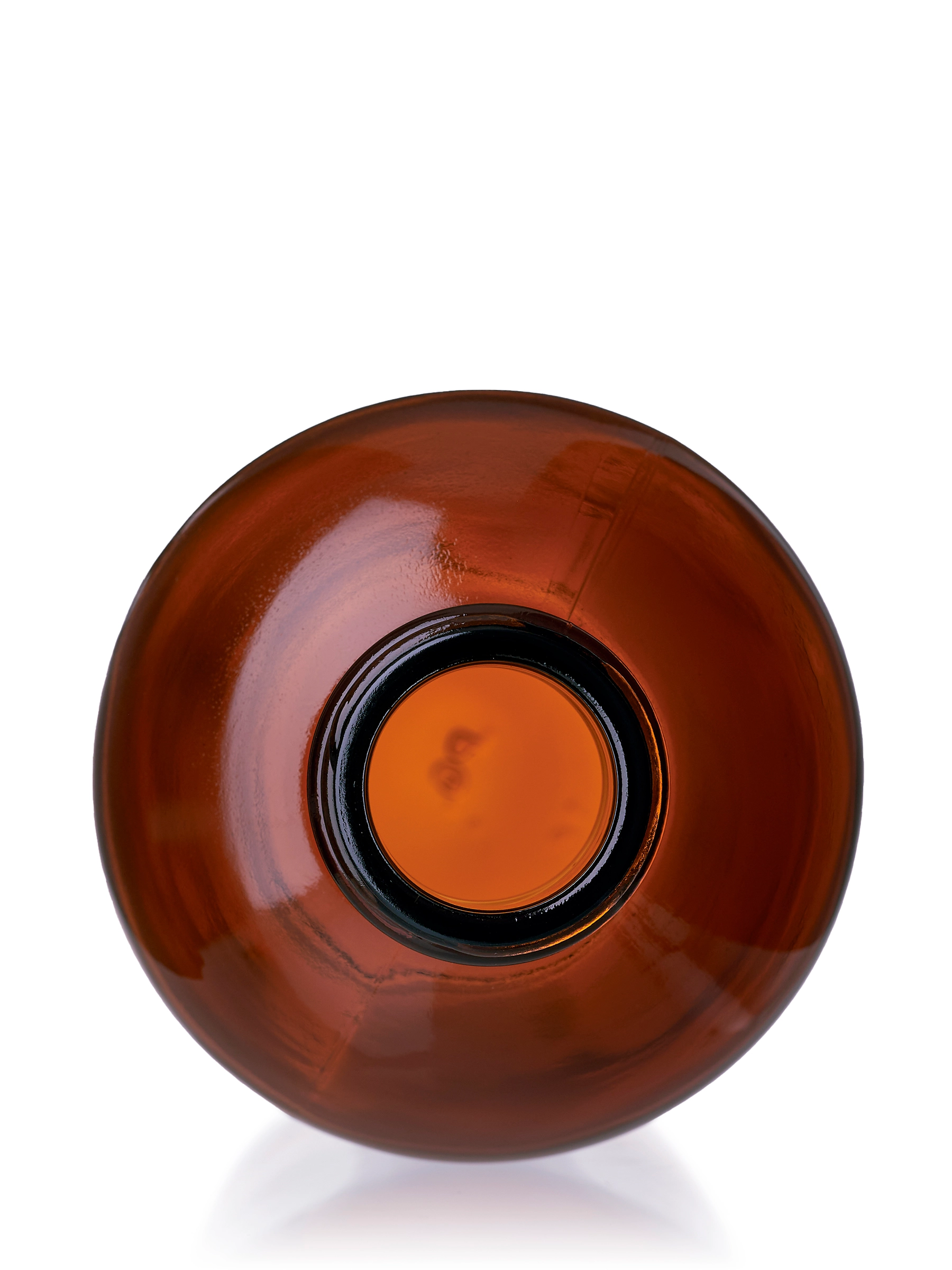 16 oz Amber Glass Boston Round Bottle – G2228AM