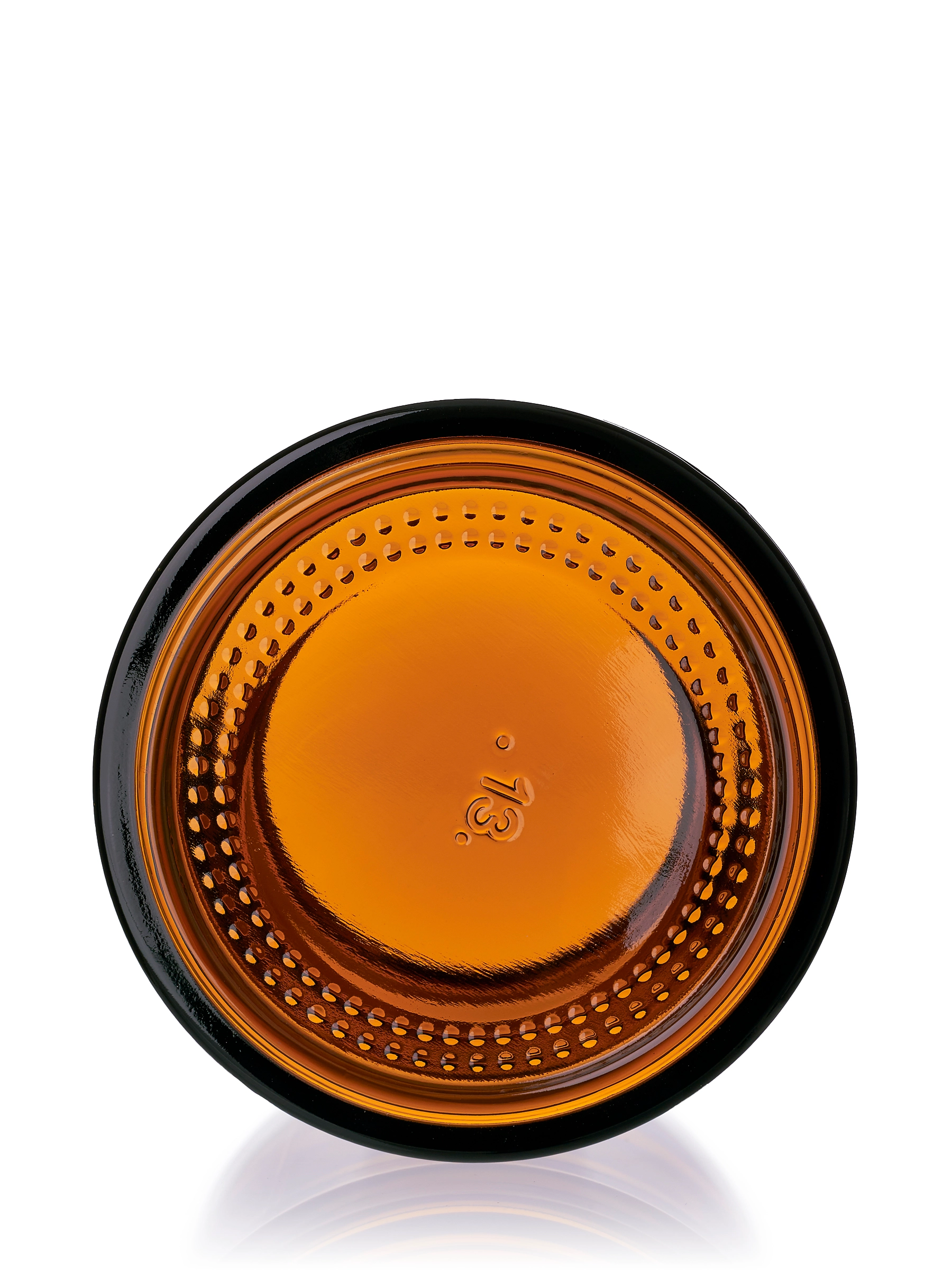 4 oz Amber Glass Straight-Sided Round Jar – G2240AM