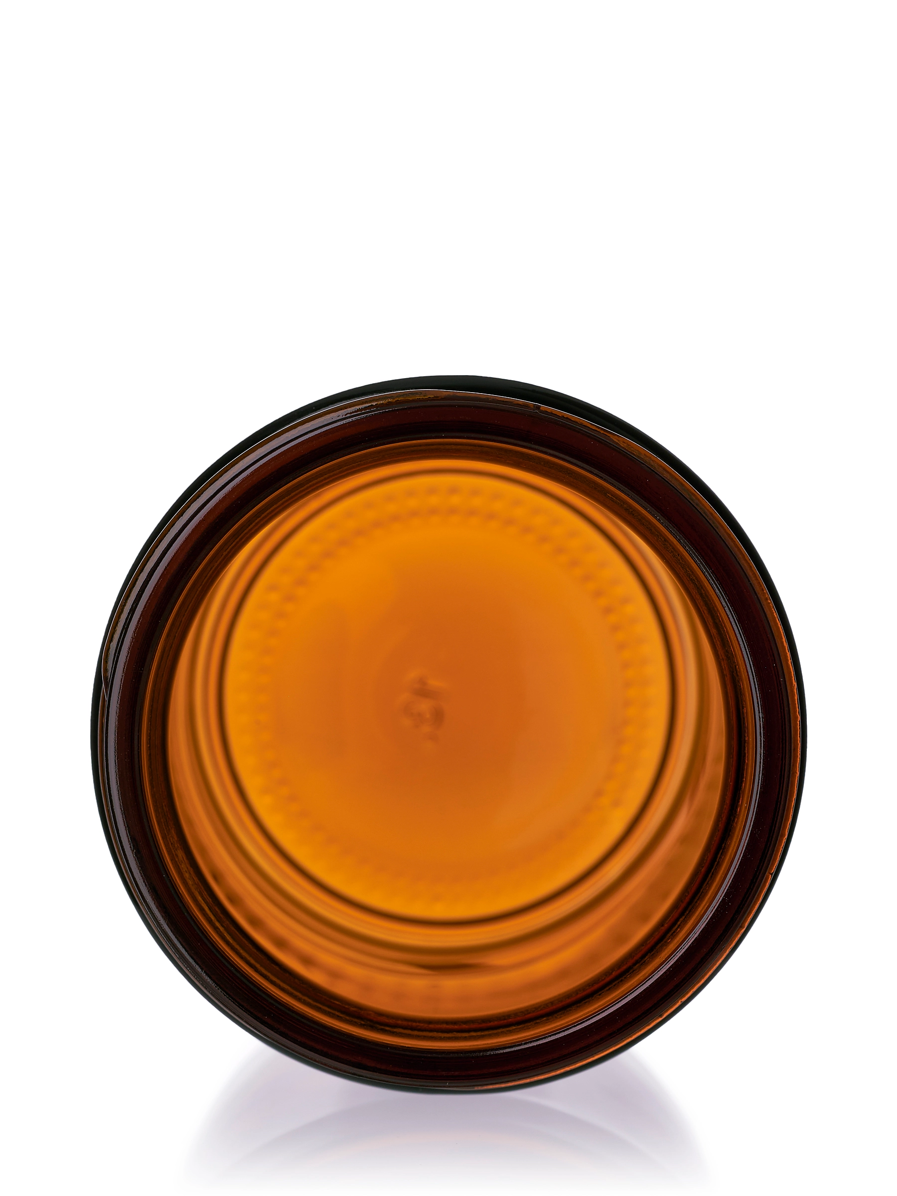 4 oz Amber Glass Straight-Sided Round Jar – G2240AM