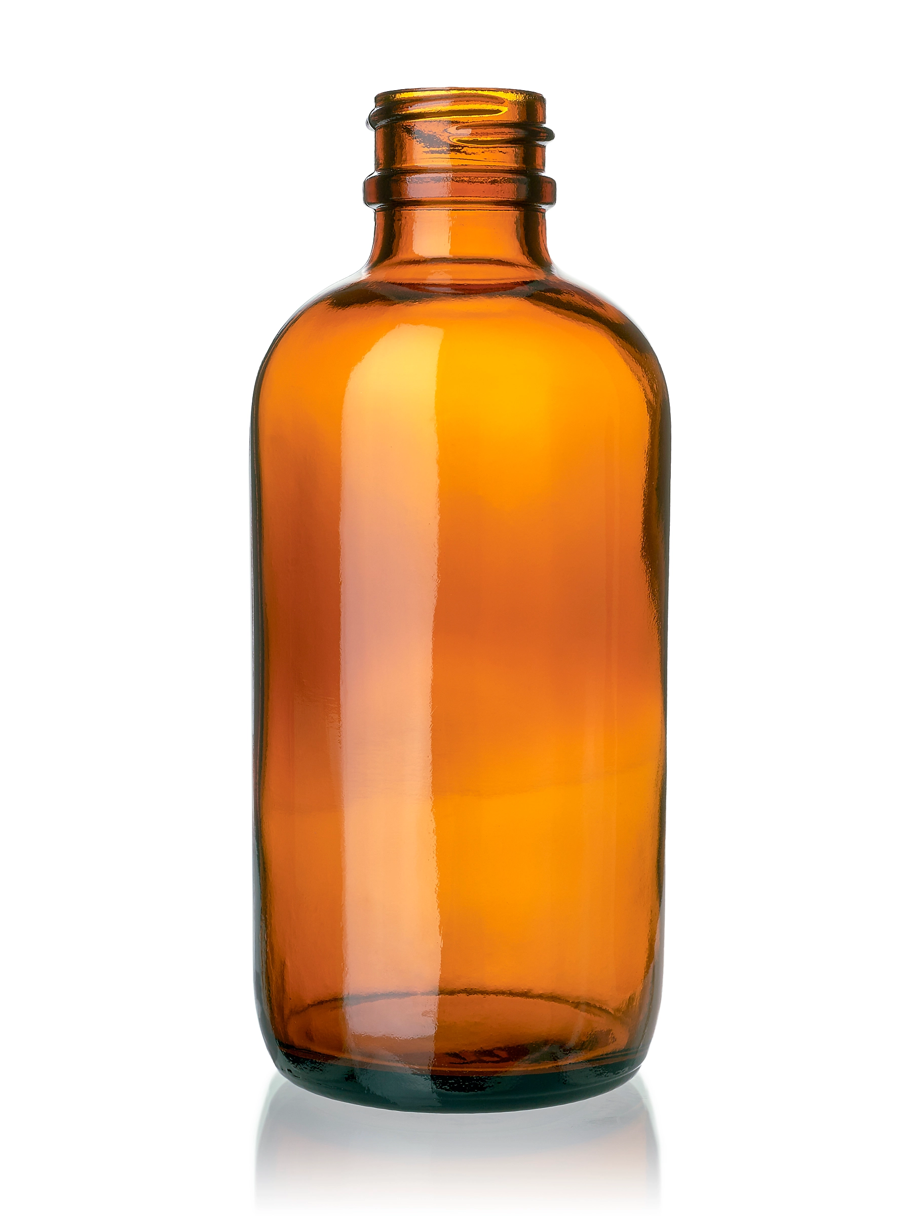 4 oz Amber Glass Boston Round Bottle – G2272AM