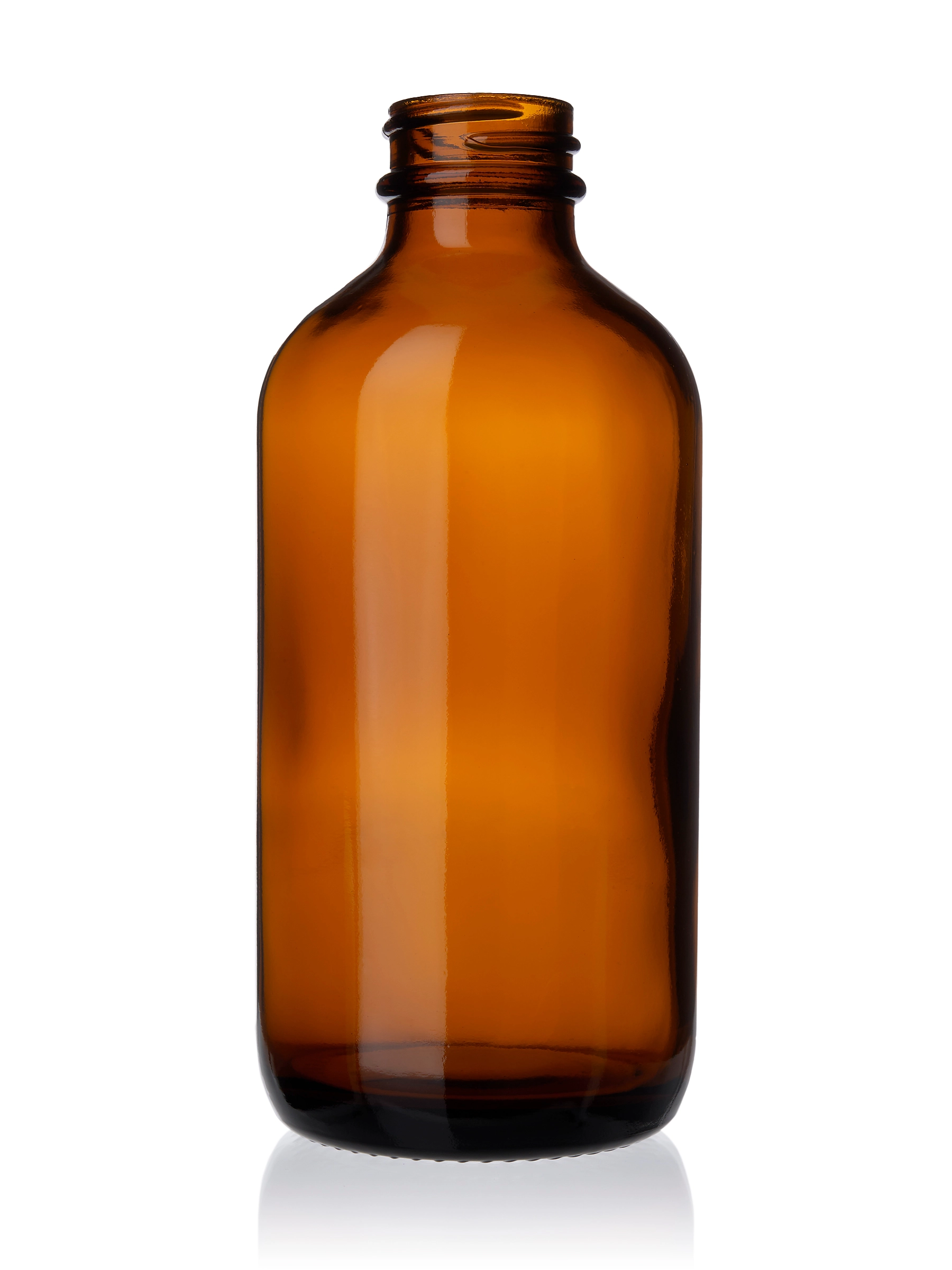 8 oz Amber Glass Boston Round Bottle – G2280AM