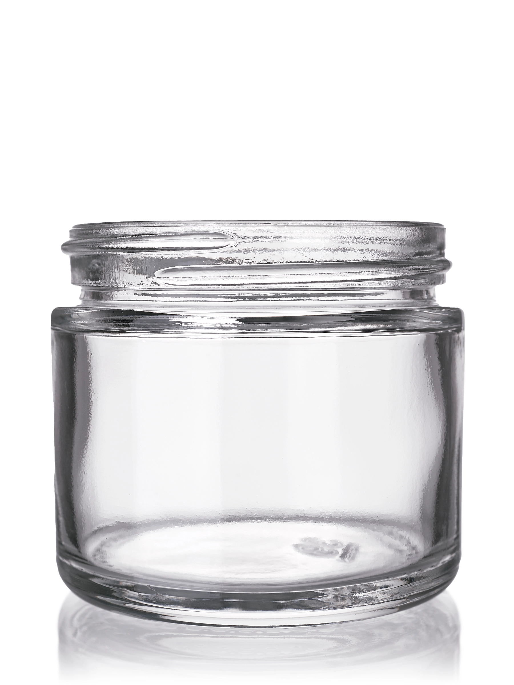 2 oz Clear Glass Straight-Sided Round Jar – G2291CL