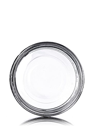 16 oz clear glass straight-sided round jar with 89-400 neck finish