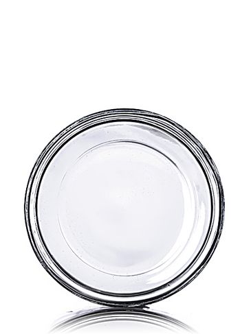 16 oz clear glass straight-sided round jar with 89-400 neck finish